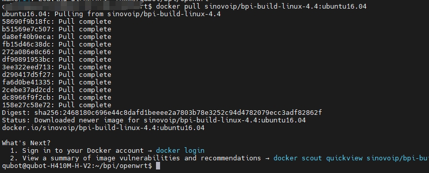 香蕉派正确吃法之编译镜像–Docker环境配置-Qubot科技